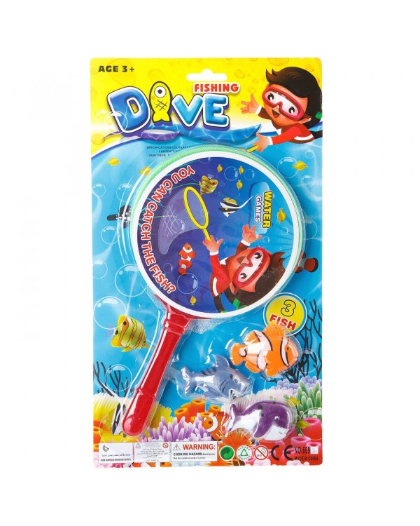 Игровой набор. Рыболовный сачок и рыбки