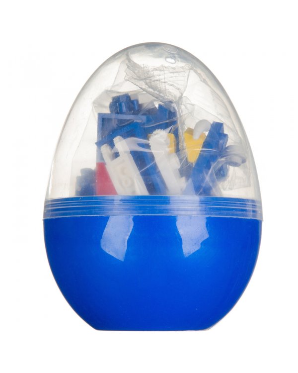 Мини-конструктор в синем яйце 2 в 1. Динозавр, 45 деталей