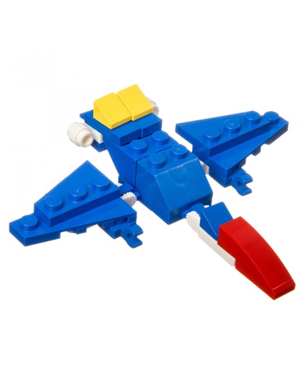 Мини-конструктор в синем яйце 2 в 1. Динозавр, 45 деталей