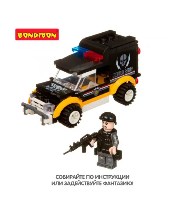 Конструктор. Полицейский патруль. Машина, 79 деталей