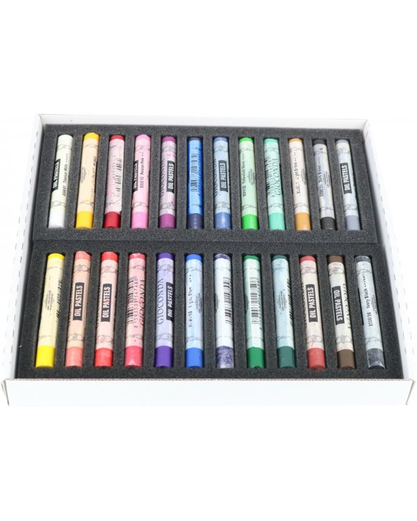 Пастель масляная профессиональная, 24 цвета