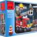 Конструктор Пожарная машина, 130 деталей, 2 фигурки