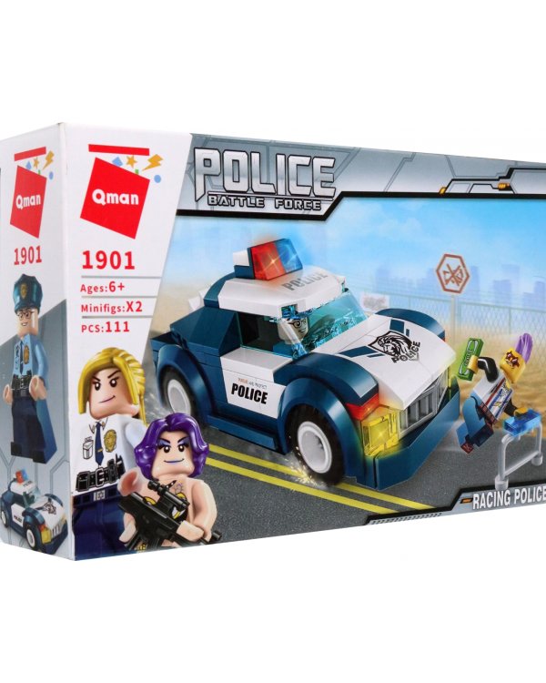 Конструктор Police, 111 деталей, 2 фигурки