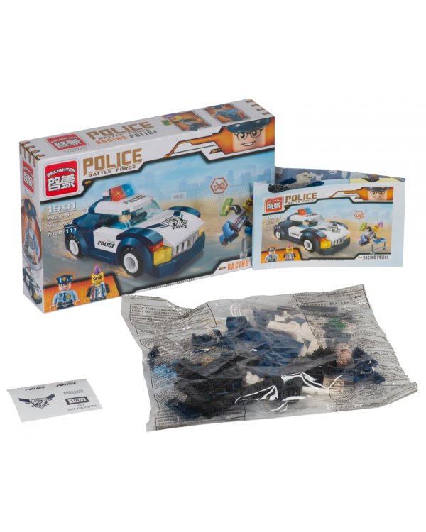 Конструктор Police, 111 деталей, 2 фигурки