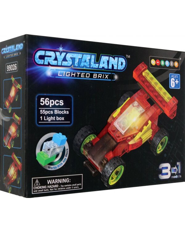 Конструктор светящийся 3 в 1. Автомобиль, 56 деталей