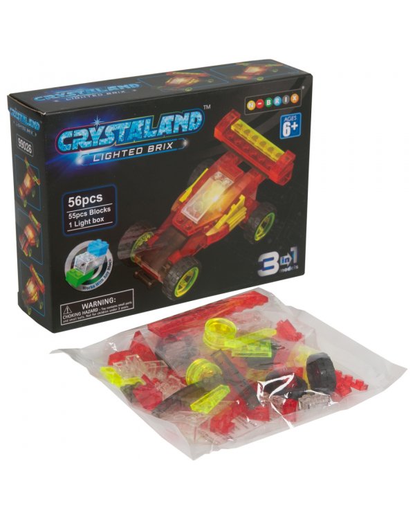 Конструктор светящийся 3 в 1. Автомобиль, 56 деталей