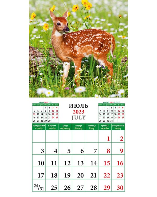 Календарь на 2023 год. Дети природы