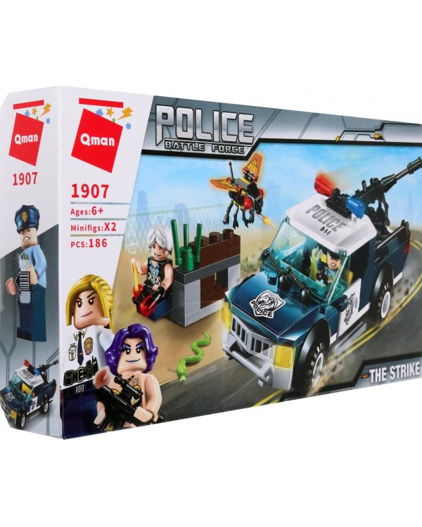 Конструктор Police, 186 деталей, 2 фигурки