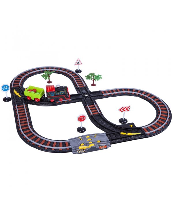 Железная дорога с одним паровозом и вагоном. Восточный экспресс