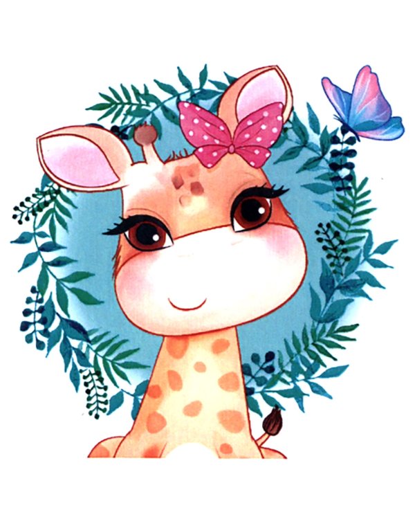 Алмазная мозаика. Улыбчивый жирафик