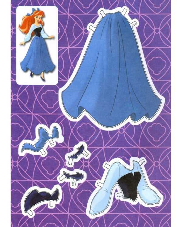 Ариэль. Бумажная кукла с нарядами