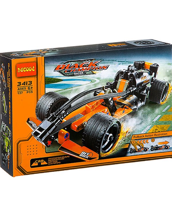 Конструктор Decool. Гоночная машина. Чёрный чемпион