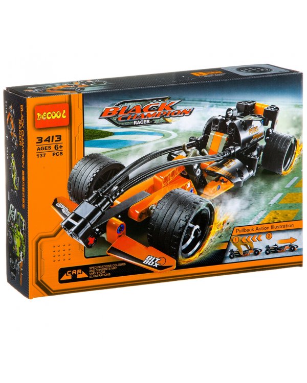 Конструктор Decool. Гоночная машина. Чёрный чемпион
