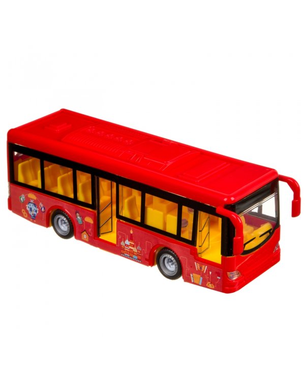Конструктор с отверткой. Автобус красный