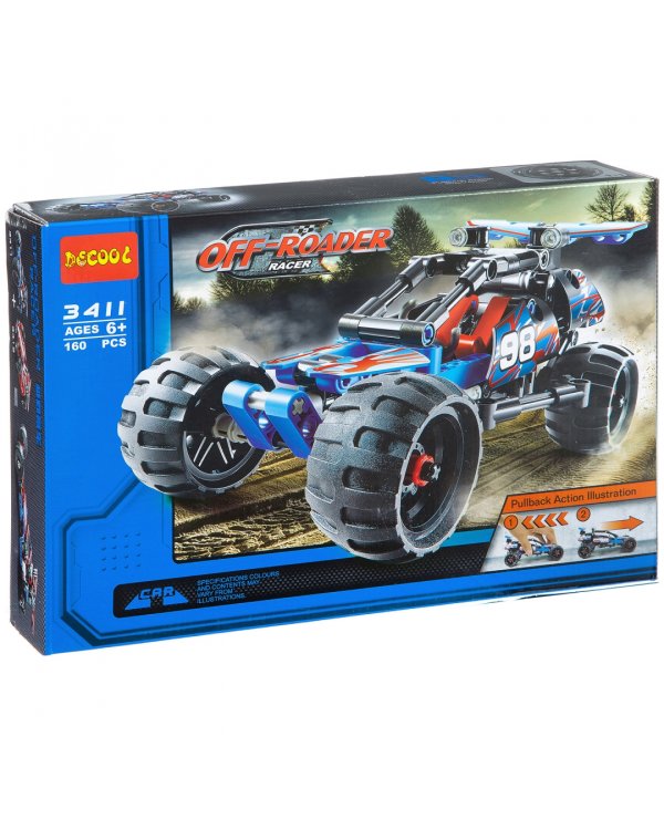 Конструктор Decool. Гоночная машина. Внедорожник