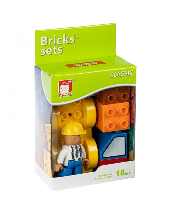 Конструктор с крупными деталями Bricks sets. Стройка