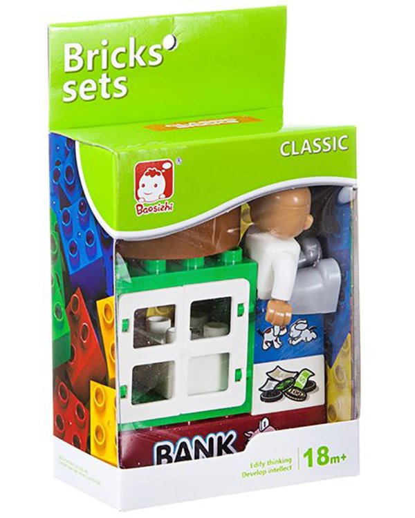 Конструктор с крупными деталями Bricks sets. Банк