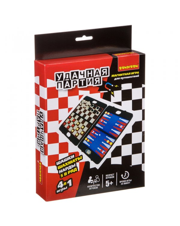4 игры в 1. Удачная партия. Шахматы, шашки, нарды, 5 в ряд