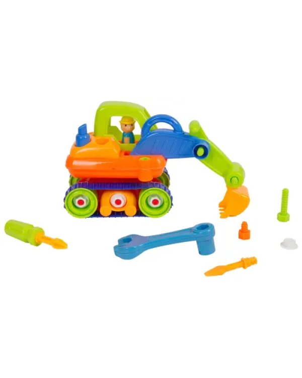 Конструктор с отвёрткой. Экскаватор