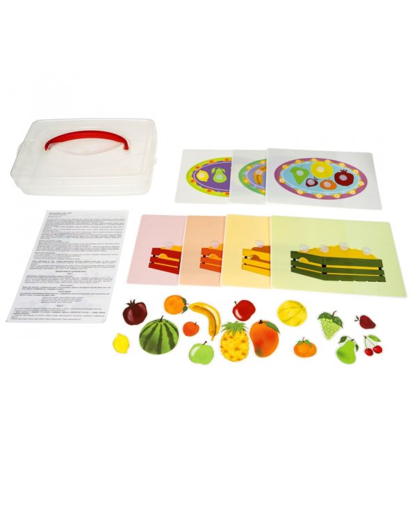 Игра настольная развивающая. Веселые фрукты