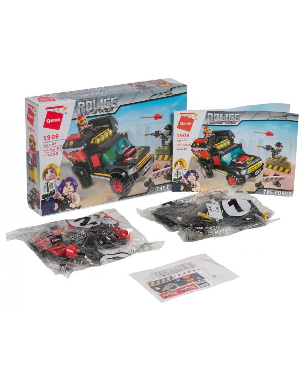 Конструктор Police, 240 деталей, 2 фигурки