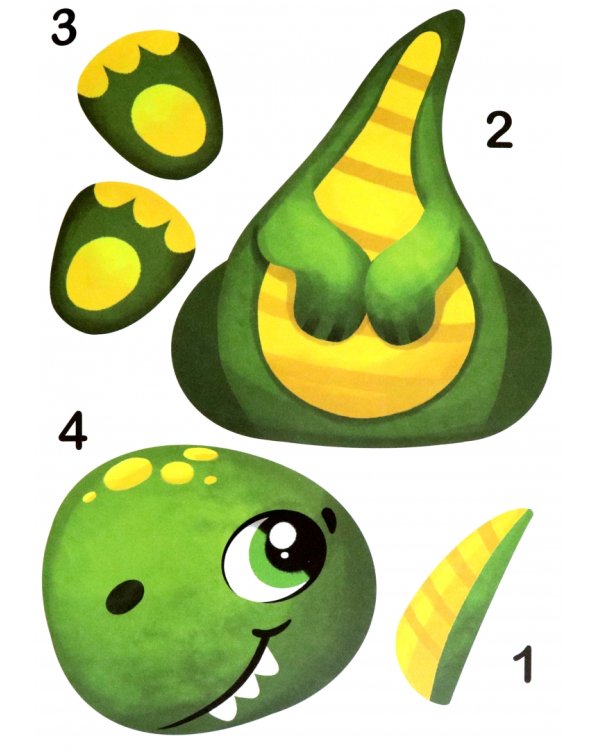 Большие аппликации для малышей. Для мальчиков