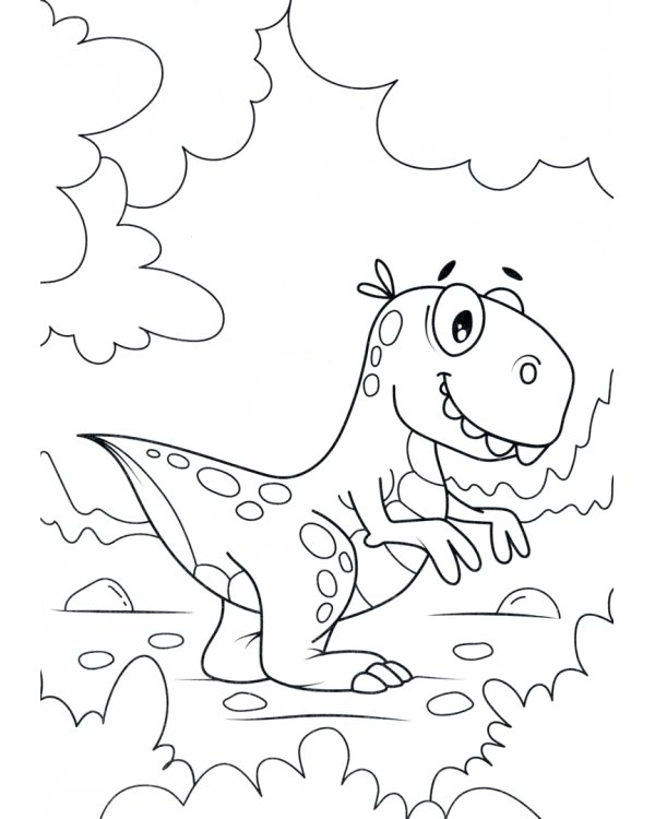 Раскраски А5. Динозаврики