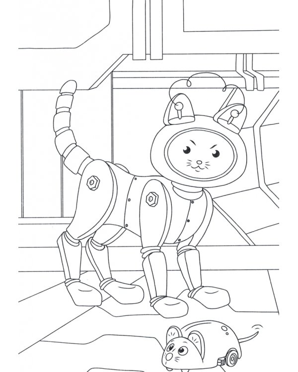 Раскраски А5. Роботы