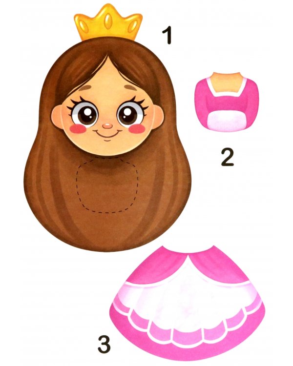 Большие аппликации для малышей. Для девочек