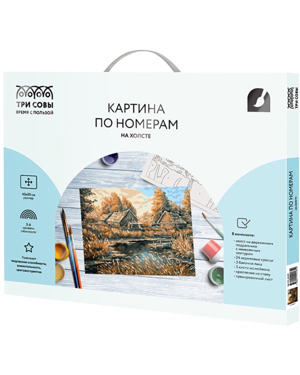 Картина по номерам. Деревня