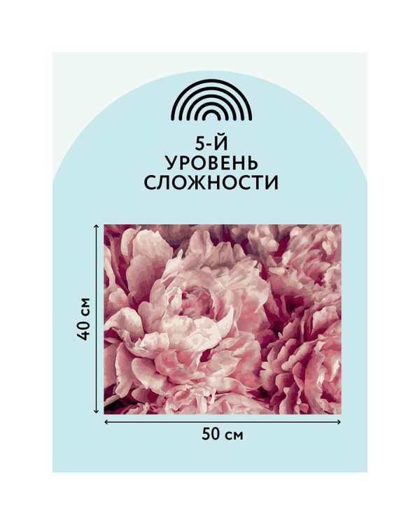 Картина по номерам Нежные пионы