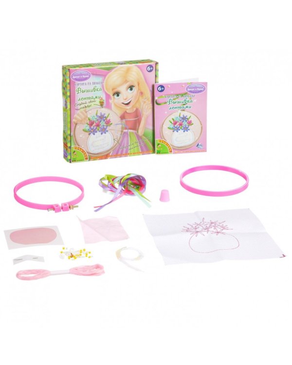 Набор Картина на пяльцах. Вышивка лентами