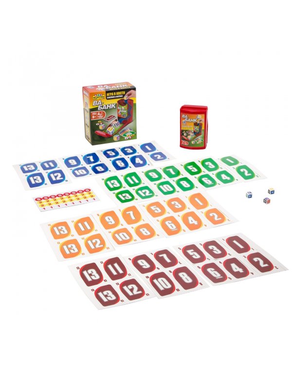 Настольная семейная игра в кости Ва-Банк