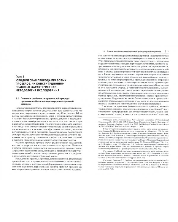 Правовые пробелы в механизме конституционного обеспечения прав и свобод человека и гражданина в РФ