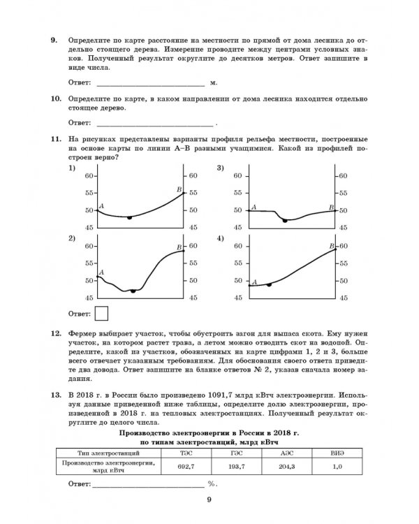 ОГЭ 2022. География. 9 класс. Типовые варианты экзаменационных заданий. 12 вариантов