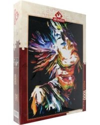 Пазл. Портрет яркими цветами, 1000 элементов