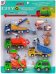 Набор игровой Порядок в городе, 5 инерционных машинок, дорожные знаки, мусорный бак