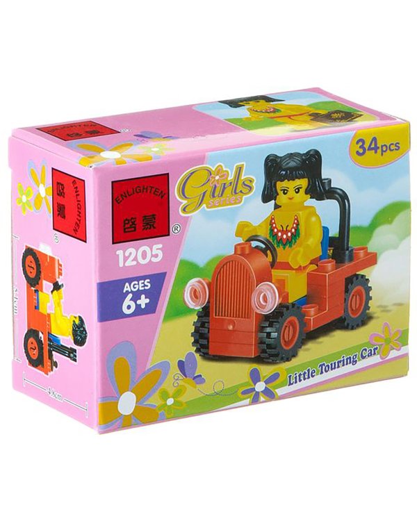 Конструктор Девочка в автомобиле, 34 детали
