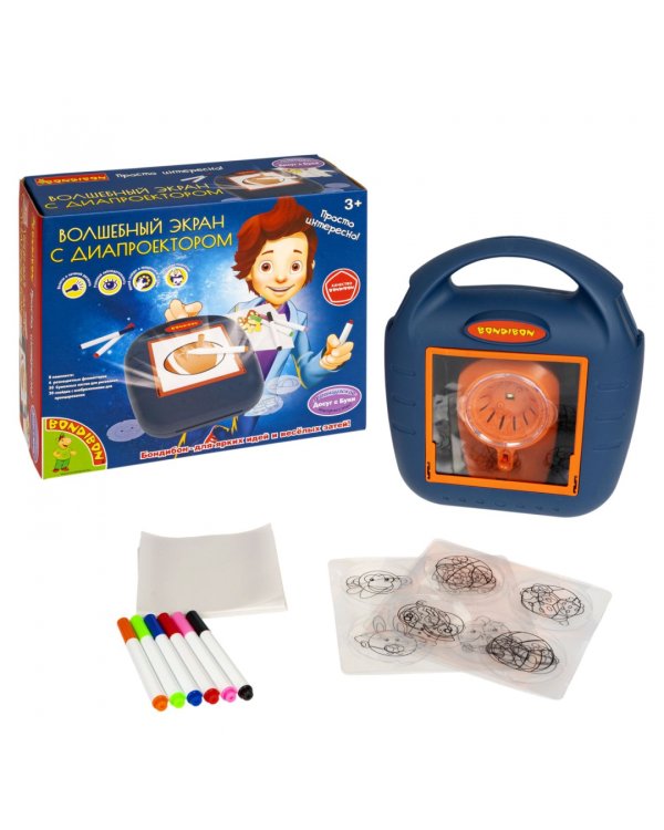Волшебный экран с диапроектором, 20 слайдов