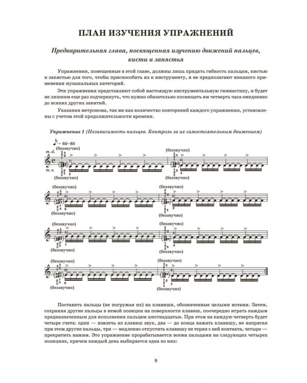 Рациональные принципы фортепианной техники