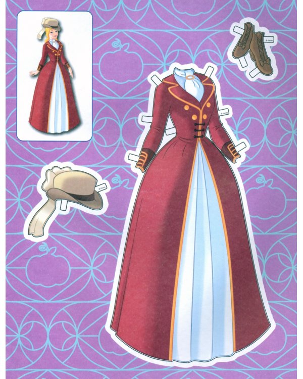 Золушка. Бумажная кукла с нарядами