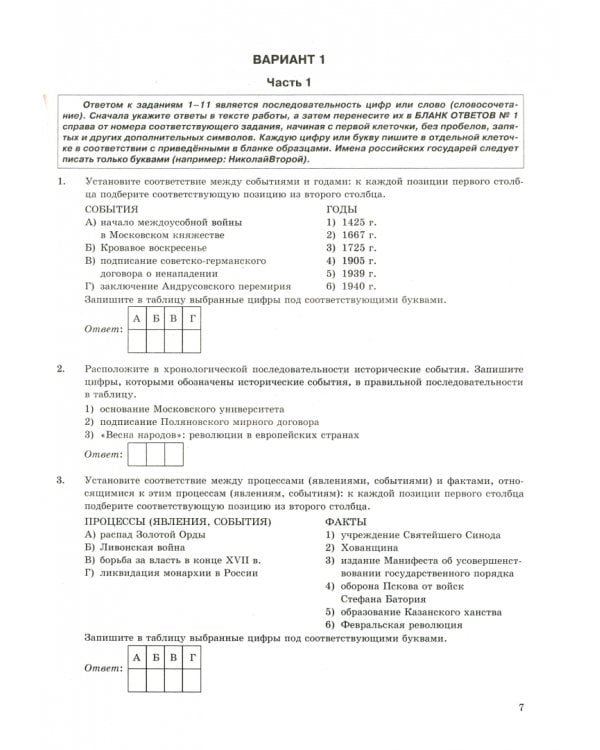 ЕГЭ 2023 История. Типовые варианты экзаменационных заданий. 14 вариантов