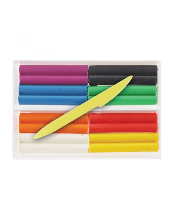 Пластилин восковой Фантазия, 8 цветов, в ассортименте