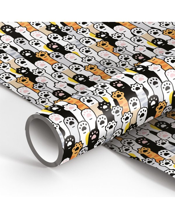 Упаковочная бумага Cute paws