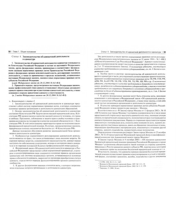 Об адвокатской деятельности и адвокатуре в РФ. Научно-практический комментарий к ФЗ от 31 мая 2002 г