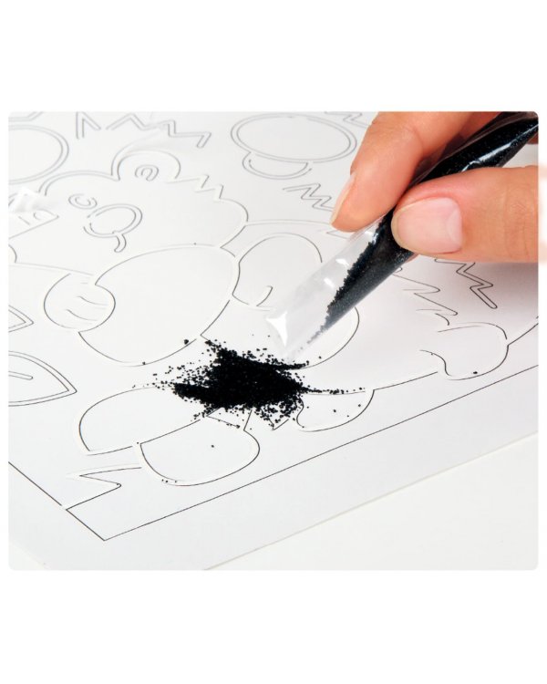 Песочная фреска Танцующий лисенок