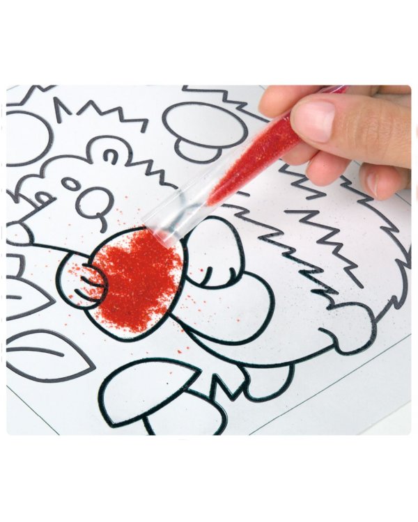 Песочная фреска Танцующий лисенок