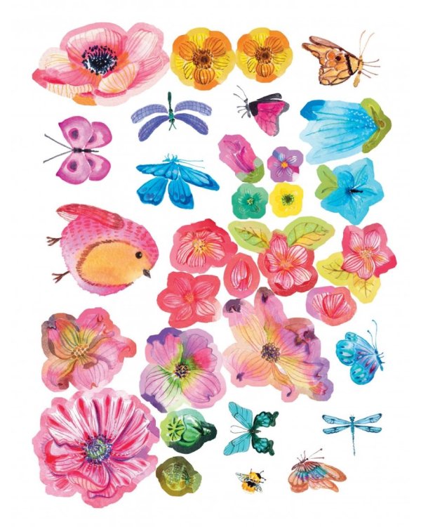 Акварельное вдохновение. 500 наклеек для создания неповторимых картин