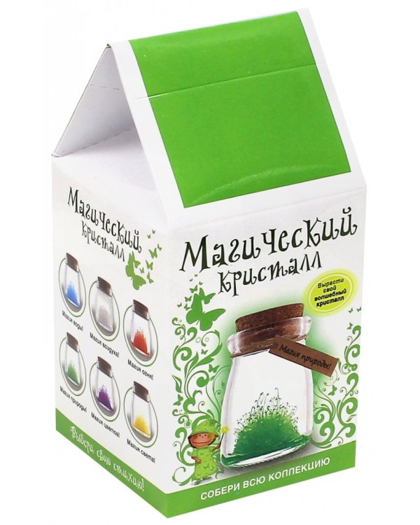Набор для выращивания кристалла. Магический кристалл. Магия природы. Зеленый (m4)