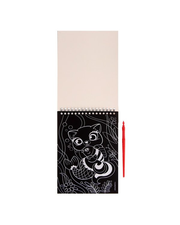 Блокнот-гравюра Зверята, 10 листов